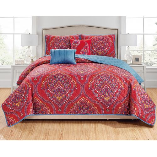  RT Designers Collection Jayna 5-Piece Quilt Set - Queen