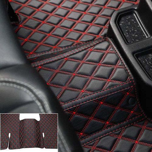  RT-TCZ 2018 Jeep Wrangler JL Custom Accessories Armor 3-Piece All Season Waterproof Rubber Floor Mat