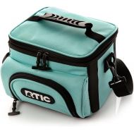 RTIC Day Cooler 6, Aqua, Soft Sided Insulated Bag, Keeps Ice Cold All Day, Dual Compartment