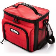 RTIC Day Cooler Bag, 15 Can, Red, Soft Sided, Heavy-Duty Polyester, High Density Insulation, Keeps Ice Cold All Day