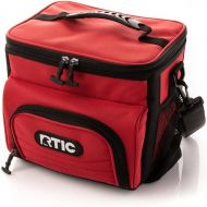 RTIC Day Cooler Bag, 8 Can, Red, Soft Sided, Heavy-Duty Polyester, High Density Insulation, Keeps Ice Cold All Day