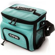 RTIC Day Cooler Bag, 8 Can, Aqua, Soft Sided, Heavy-Duty Polyester, High Density Insulation, Keeps Ice Cold All Day