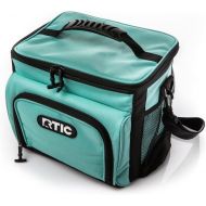 RTIC Day Cooler Bag, 15 Can, Aqua, Soft Sided, Heavy-Duty Polyester, High Density Insulation, Keeps Ice Cold All Day