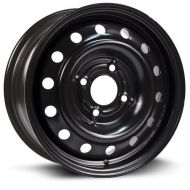 RTX, Steel Rim, New Aftermarket Wheel, 14X5.5, 4X108, 63.4, 52, black finish X99117N
