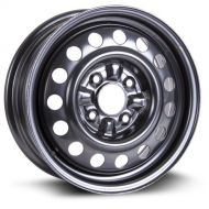 RTX, Steel Rim, New Aftermarket Wheel, 15X6, 4X114.3, 67.1, 45, black finish X99103N