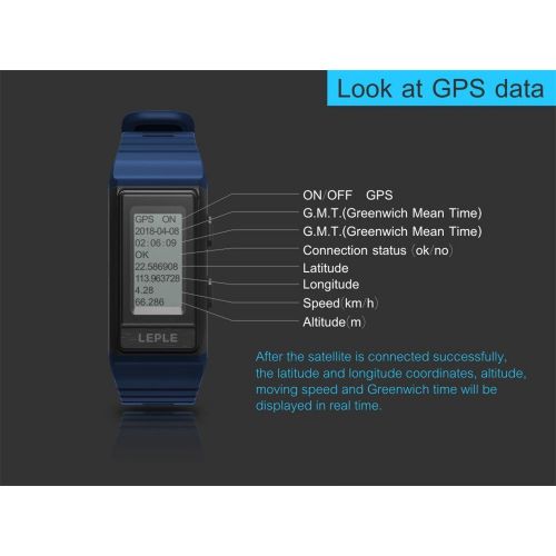  RTYou LEPLE S909 Smart Sports Watch Bracelet GPS Heart Rate Sleep Monitor (Black)