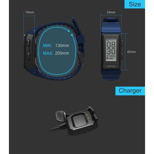  RTYou LEPLE S909 Smart Sports Watch Bracelet GPS Heart Rate Sleep Monitor (Black)