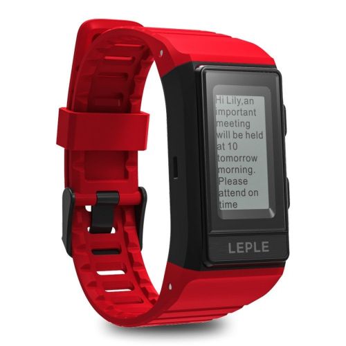  RTYou LEPLE S909 Smart Sports Watch Bracelet GPS Heart Rate Sleep Monitor (Red)