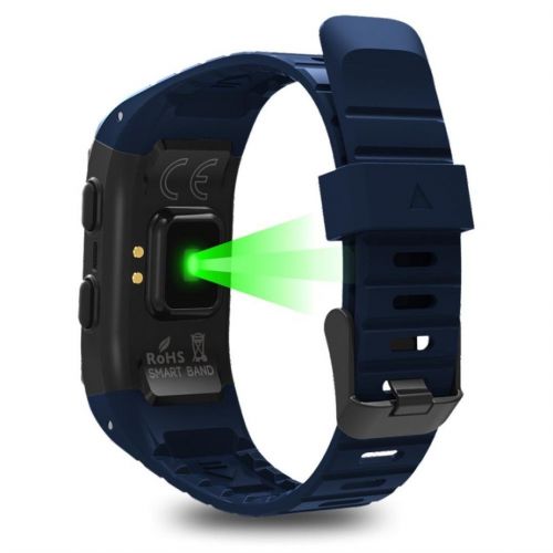  RTYou LEPLE S909 Smart Sports Watch Bracelet GPS Heart Rate Sleep Monitor (Blue)