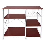 RTYou-Bathtub Caddy 3-Tier Kitchen Bakers Rack Utility Microwave Oven Stand Storage Cart Workstation Shelf【Ship from USA 】