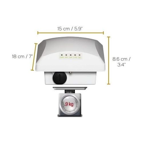  RUCKUS WIRELESS, INC. Ruckus Wireless ZoneFlex T300 (Omni, Outdoor Access Point, 802.11AC, 2x2:2 - Internal BeamFlex+, Dual-Band Concurrent, PoE Input) 901-T300-US01