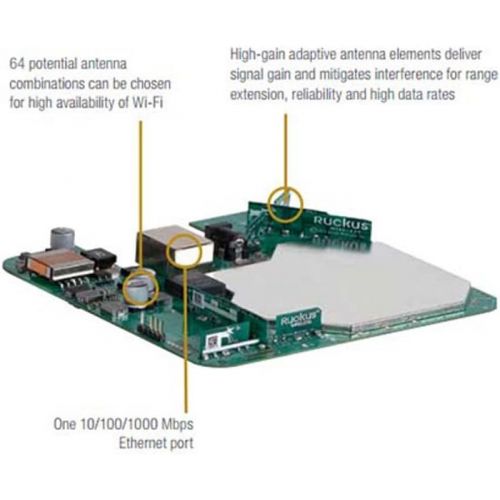  RUCKUS WIRELESS, INC. Ruckus Wireless ZoneFlex R310 Unleashed Indoor Access Point Dual-Band, 802.11ac, PoE (9U1-R310-US02)