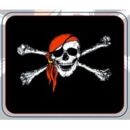 RUFF Pirate Blanket - Jolly Roger Red Hat Deluxe Polar Fleece 50x60