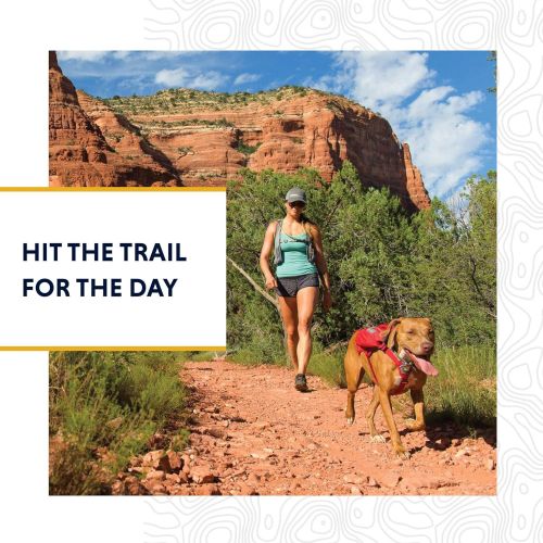  [아마존베스트]RUFFWEAR - Singletrak Dog Pack, Hiking Backpack with Hydration Bladders
