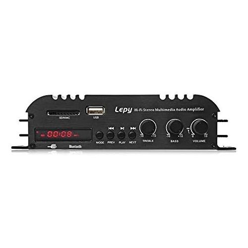  [아마존베스트]-Service-Informationen RUIZHI Lepy LP-269S Bluetooth Car Amplifier 2-Channel Hi-Fi Stereo Audio Support SD USB FM Remote Control