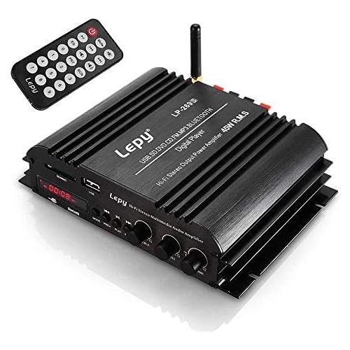  [아마존베스트]-Service-Informationen RUIZHI Lepy LP-269S Bluetooth Car Amplifier 2-Channel Hi-Fi Stereo Audio Support SD USB FM Remote Control