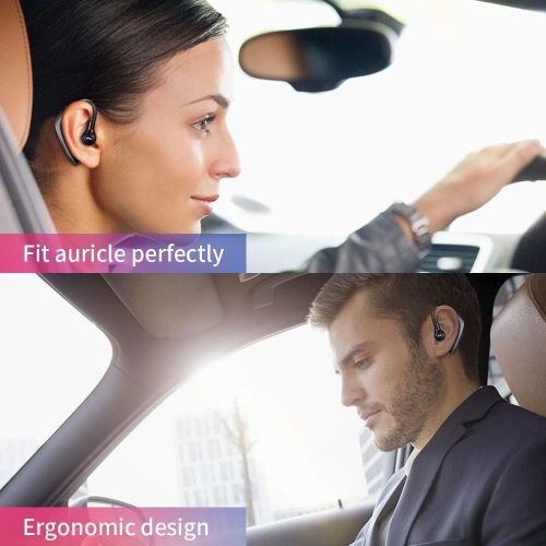  [아마존핫딜][아마존 핫딜] RUIZU Bluetooth Headset Wireless Business Bluetooth 5.0 Noise Reduction Earpiece Wireless Headphones Ultralight Headphones Hands-Free Earphones with Mic for Cell Phones Business Office T