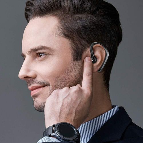  [아마존핫딜][아마존 핫딜] RUIZU Bluetooth Headset Wireless Business Bluetooth 5.0 Noise Reduction Earpiece Wireless Headphones Ultralight Headphones Hands-Free Earphones with Mic for Cell Phones Business Office T