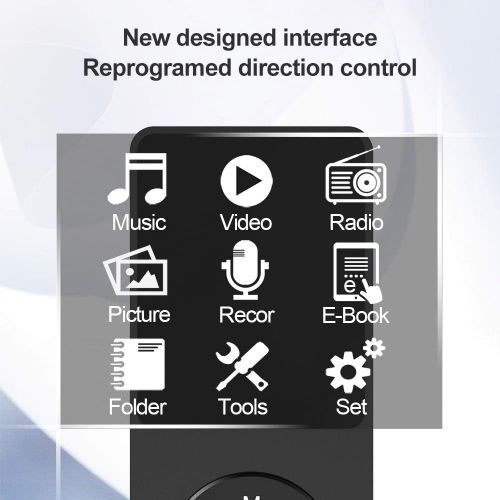 [아마존 핫딜] [아마존핫딜]RUIZU MP3 Player, 8GB Musikplayer mit Kopfhoerer, 80 Stunden Spielzeit, 1.8 Zoll Bildschirm Musik Spieler, Unterstuetzung FM Radio, Bilder, Aufnahmen, E-Buch, Erweitbar bis 128GB TF Karte