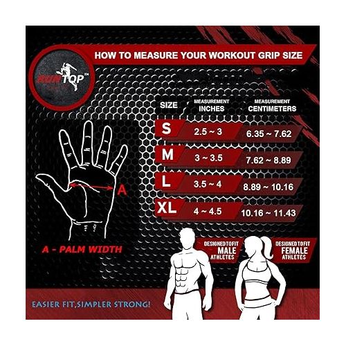  Workout Grip Gloves Cross Training WODS Fitness Gym Yoga Exercise Weight Lifting Powerlifting Bodybuilding Hand Palm Protect Men Women