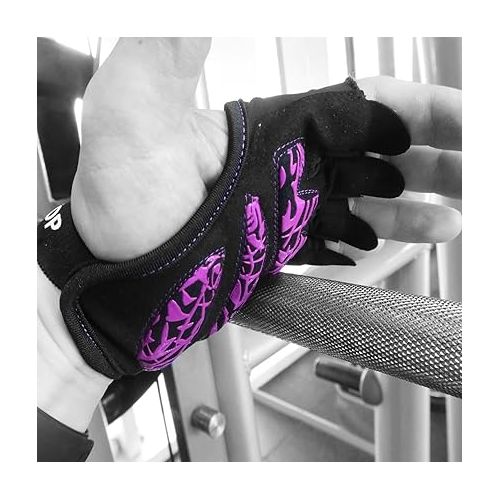  Workout Grip Gloves Cross Training WODS Fitness Gym Yoga Exercise Weight Lifting Powerlifting Bodybuilding Hand Palm Protect Men Women