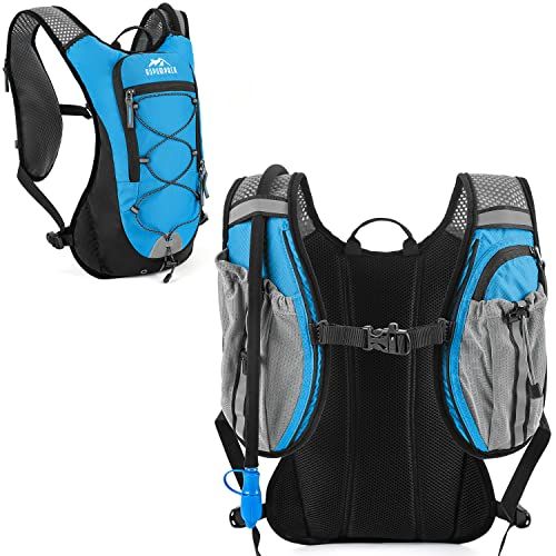  RUPUMPACK Running Hydration Vest Backpack with 2L Water Bladder, Lightweight Insulated Pack for Men Women Kids Trail Biking Hiking Cycling