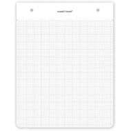 RUSSELL + HAZEL Drafters Tablet Notepad Refill, 100 Perforated Gridded Drafting Sheets, 6.375 in x 8.875 in