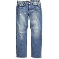 RUSTIC DIME Rustic Dime Destroyed Washed Indigo Denim Jeans