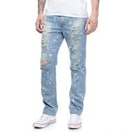 RUSTIC DIME Rustic Dime Acid Drop Light Blue Destroyed Jeans