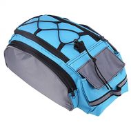 RV77 Bicycle Rear Carrier Bag, Bike Panniers Cycling Rack Bag Seat Cargo Bag, Large Capacity Cycling Carrier Bag with Reflective Strips & Handle for Outdoor Activities