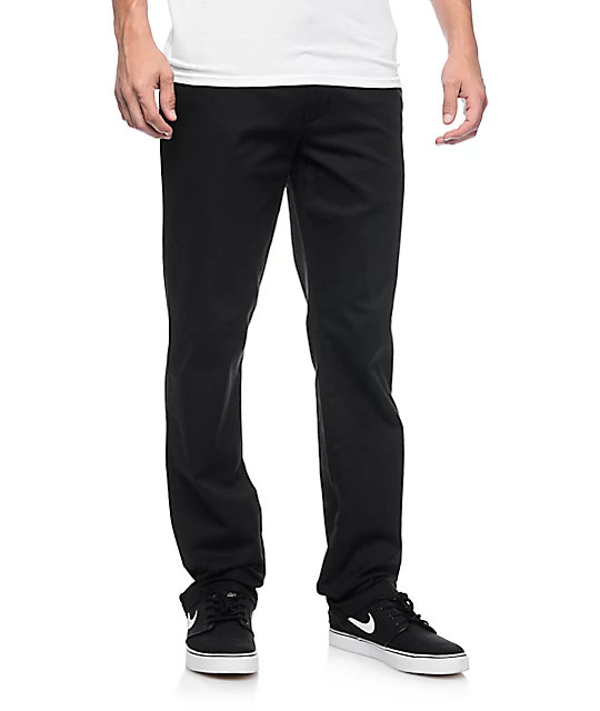 RVCA Weekend Stretch Black Chino Pants