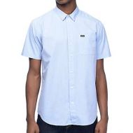 RVCA VA Dobby Light Blue Short Sleeve Button Up Shirt