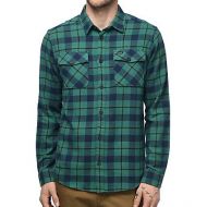 RVCA Thatll Work Teal Flannel Button Up Shirt