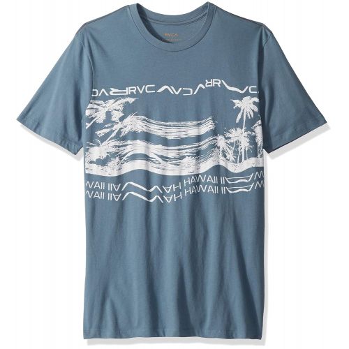  RVCA Mens Hawaii Warped Short Sleeve T-Shirt