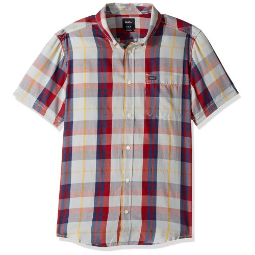  RVCA Mens Waas 2 Short Sleeve Woven Shirt