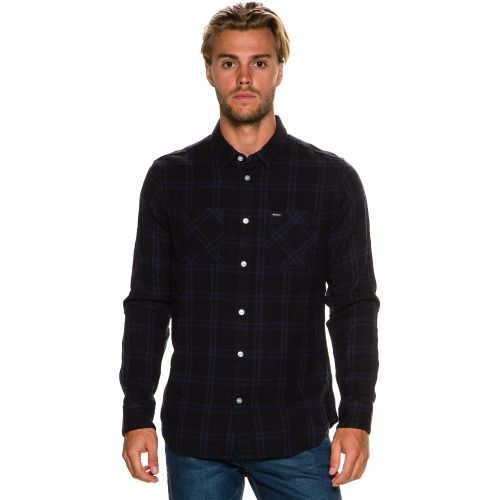  RVCA Mens Payne Ii Long Sleeve Woven Shirt