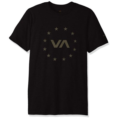  RVCA Mens Star Circle Short Sleeve Performance T-Shirt