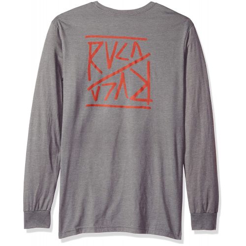  RVCA Mens Flipper Long Sleeve Crew Neck T-Shirt