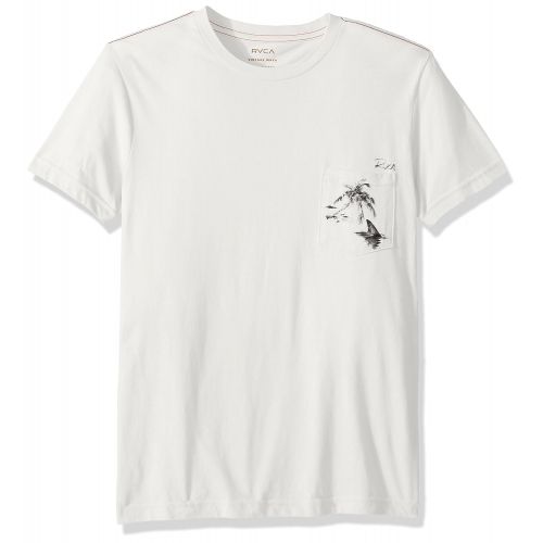  RVCA Mens Palm Shark Short Sleeve Pocket T-Shirt