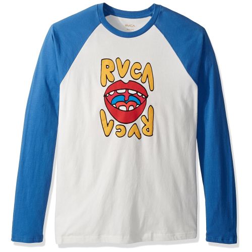  RVCA Mens Flip Lip Long Sleeve Raglan T-Shirt