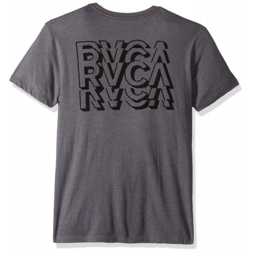  RVCA Mens Ripper Short Sleeve Crew Neck T-Shirt