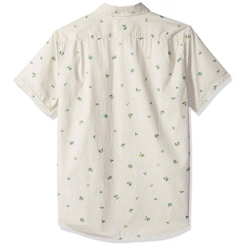  RVCA Mens Scattered Short Sleeve Woven Button Up Shirt