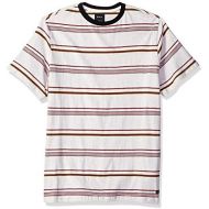 RVCA Mens Avila Stripe Short Sleeve Crew Neck Shirt