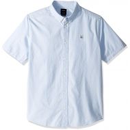 RVCA Mens ANP Twist Short Sleeve Woven Button Front Shirt