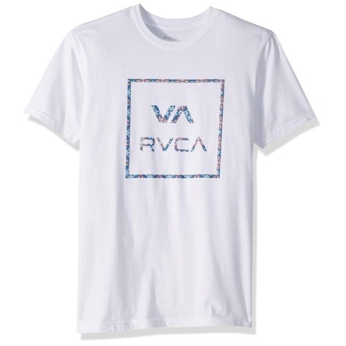  RVCA Mens Fill All The Way Short Sleeve Crew Neck T-Shirt
