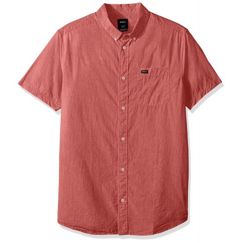  RVCA Mens Thatll Do Micro Short Sleeve Woven Shirt