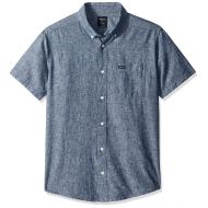 RVCA Mens Thatll Do Hi Grade Short Sleeve Woven Button Front Shirt