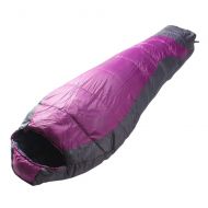 RWHALO Mummy-Style Outdoor Four Seasons Sleeping Bag Outdoor, Camping, Thickening, Adult, Lightweight, Warm (Color : Purple)