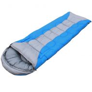 RWHALO Envelope Sleeping Bag Winter Thickening Adult Cold Warm Portable Outdoor Adult Sleeping Bag (Color : Blue)