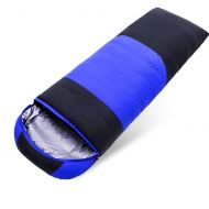 RWHALO Envelope Sleeping Bag, Eiderdown, Adult, Outdoor, Single, Winter Thickening, Warm, Indoor, Portable, Camping, Cold -10° (Color : Blue)